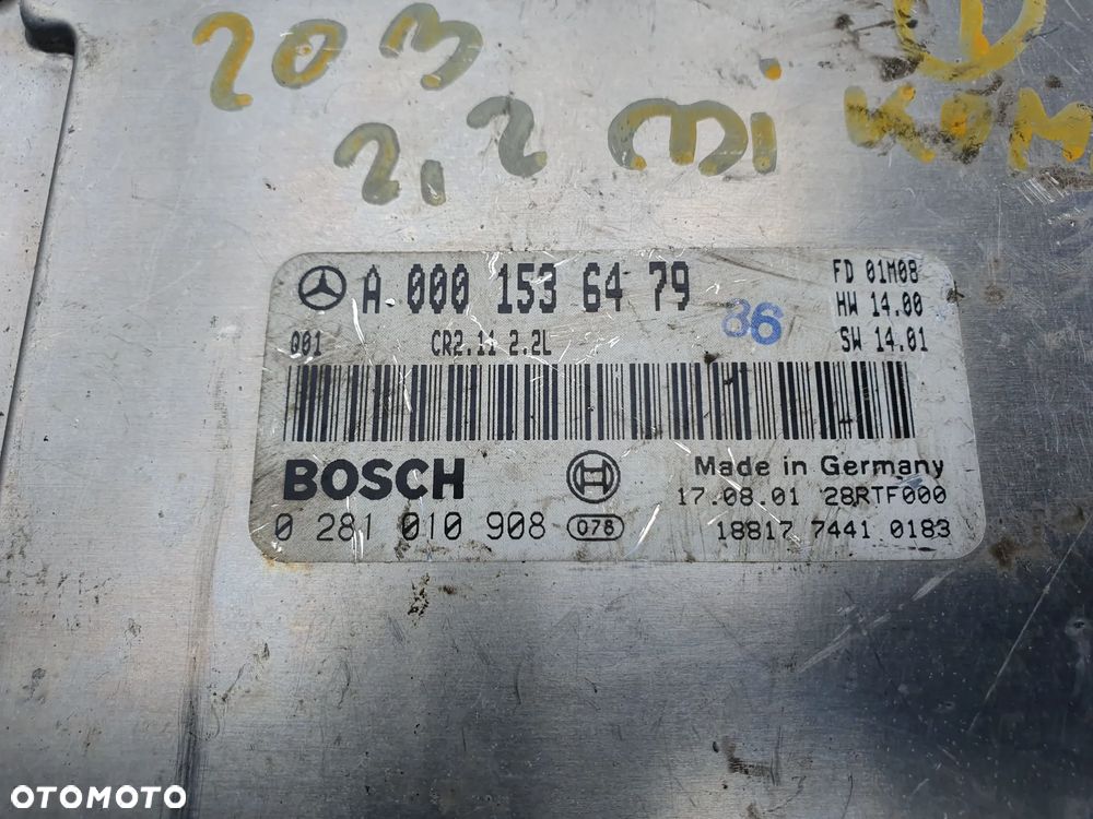 MERCEDES W203 2.2 CDI KOMPUTER SILNIKA A0001536479 C KLASA - 2