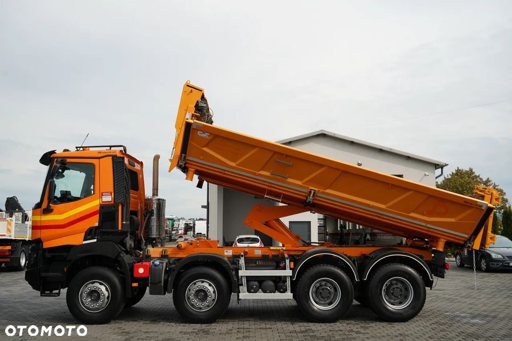Renault K 480 / 8x4 / WYWROTKA DWUSTRONNA / HYDROBURTA / KLAPODRZWI  / SPROWADZONY / PO KONTRAKCIE SERWISOWYM - 3