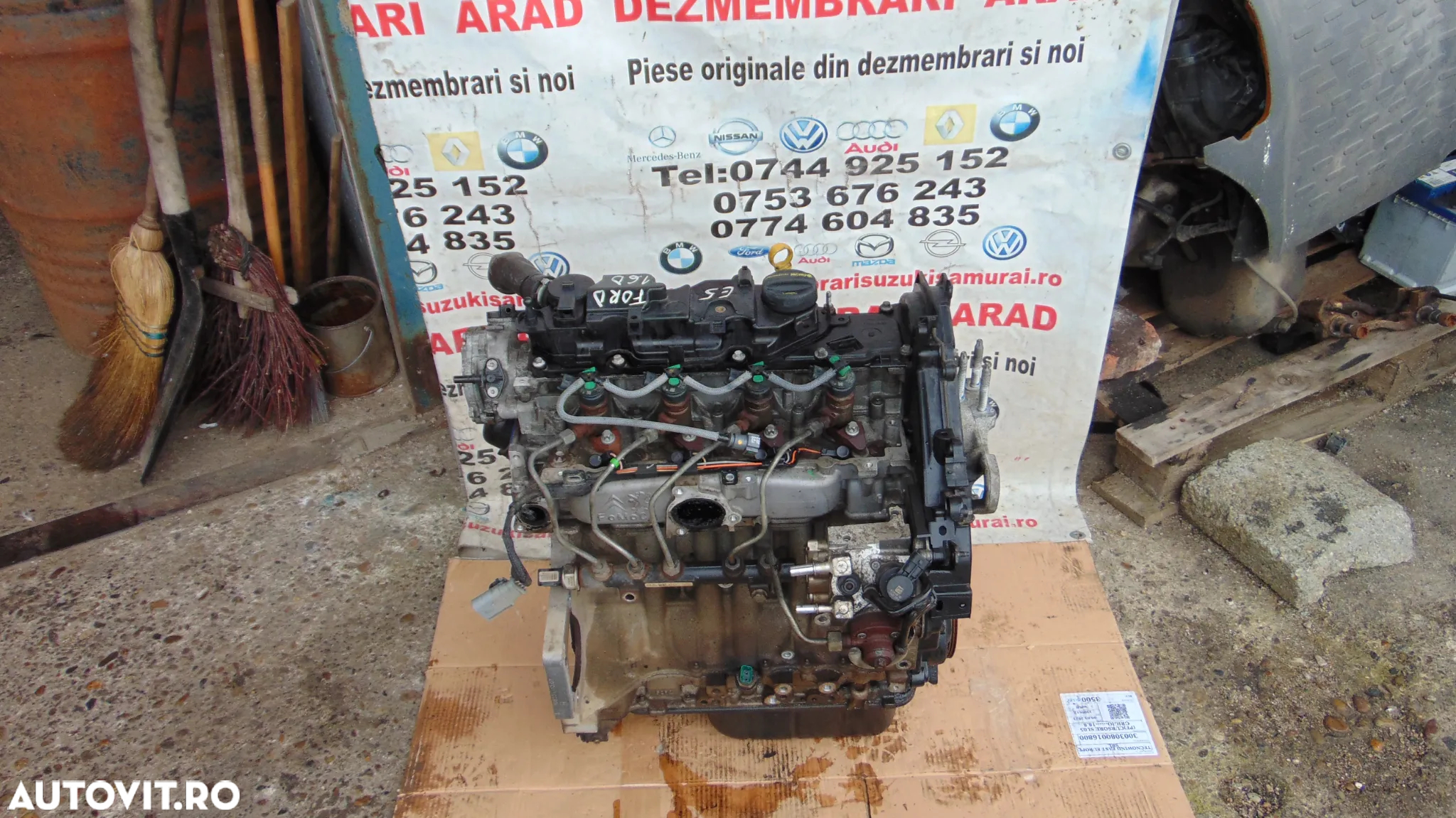 Motor ford Focus 1.6 euro 5 Fiesta C Max Tourneo connect Peugeot partner  508 citroen c3 c4 c5 cv1q - 5