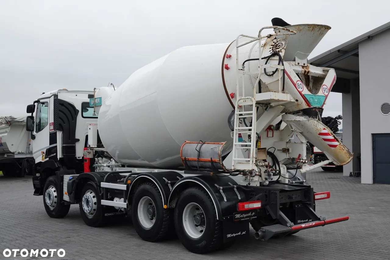 Renault T 460 / 8X4 / BETONOMIESZARKA / GRUSZKA 9M3 / IMER / ALUFELGI / EURO 6 - 3