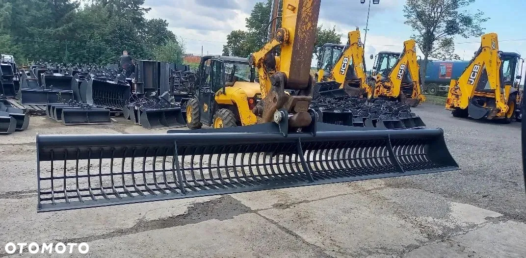 Łyżka Przesiewowa 400cm 4m Do Czyszczenia Zbiorników Wodnych, Ażurowa Przesiewająca JCB JS130 Koparka JCB Maszyna JCB Solidna łyżka JCB  JS131 JS145W, JS130,JS145,JZ140 - 2