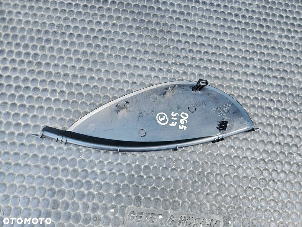 Osłona Słupka Progu Plastik Zaślepka Tapicerka Wnętrza Czarne BMW 3 E90 E91 LCI Lift - 13
