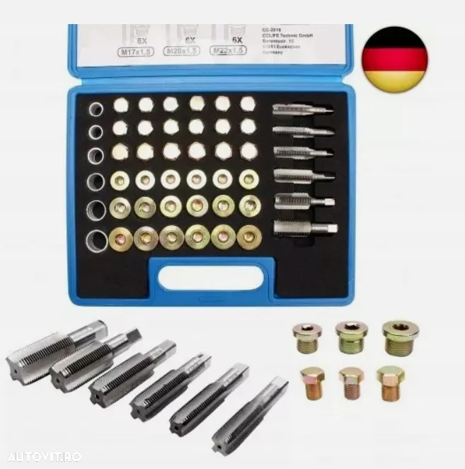 Trusa NOUA reparatii fileta bai de ulei M13 x 1,25 M13 M15 M17 M20 M22 x 1,5 114 piese - 2