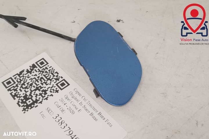 Capac Cui Tractare Bara Fata Original In Stare Buna  Opel  Corsa  E 20 - 3