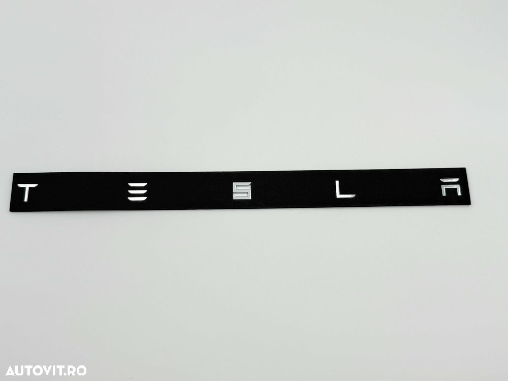 Emblema Compatibila TESLA crom spate - 4