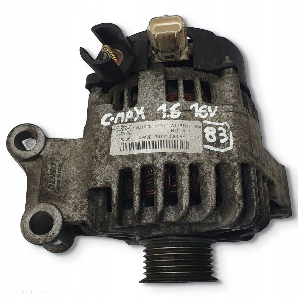 ALTERNATOR Ford Focus MK2 C-MAX 1.6 16V MS1022118354 3N1110300AE 105A - 5