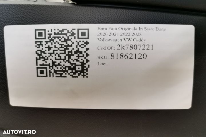 Bara Fata Originala In Stare Buna 2020 2021 2022 2023 Volkswagen VW Ca - 7