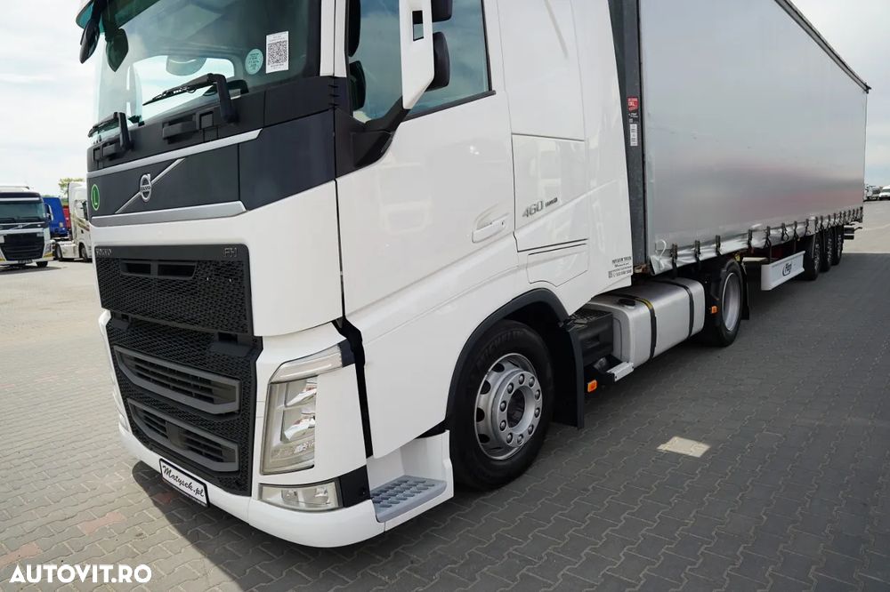 Volvo FH 460 / KIT / I-PARK COOL / MEGA / PLATFORMĂ JOSĂ / + FLIEGL / MEGA CORTINĂ / LOCĂ DIN OȚEL - 7 M / ACOPERIȘ RIDICAT / PLATFORMĂ JOSĂ - 11