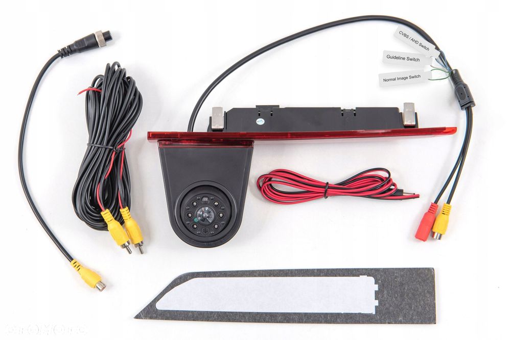 ford transit custom 2016-2023 kamera cofania full hd dynamiczne linie - 10