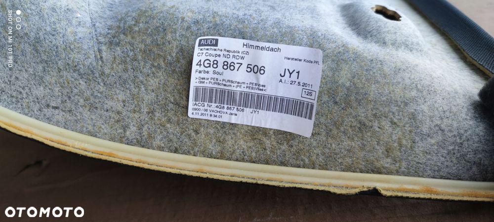 PODSUFITKA AUDI A7 4G8 S LINE 4G8867506 JY1 SOUL - 11