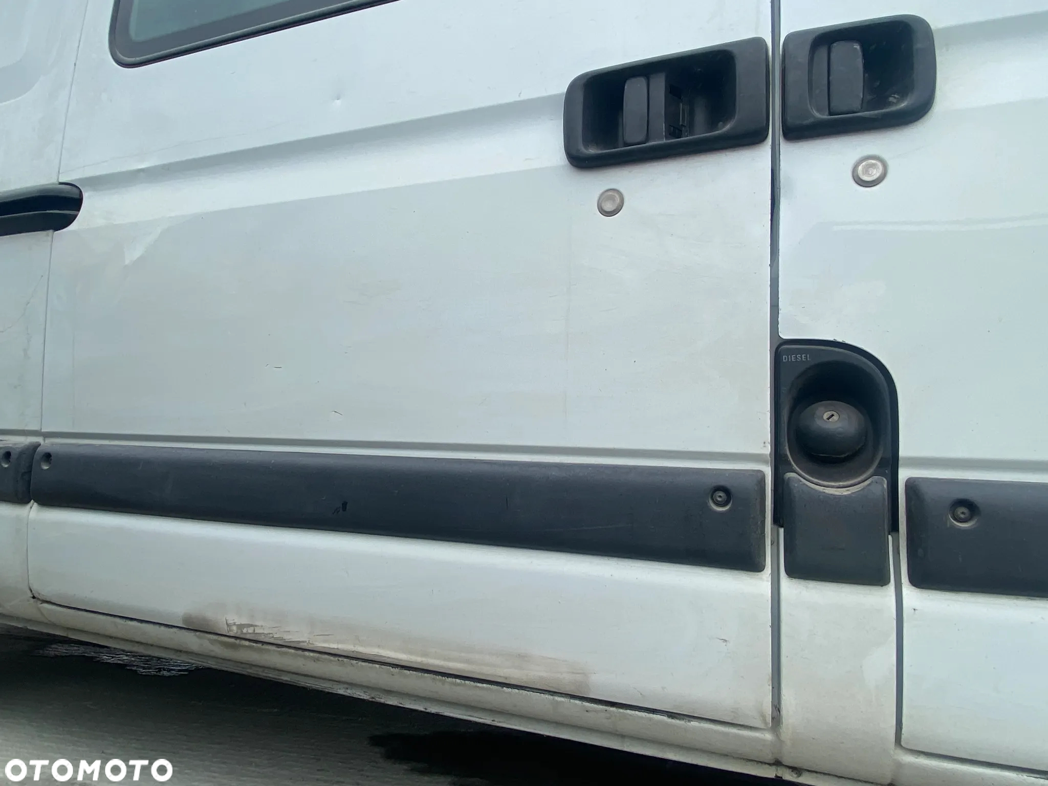 Renault MASTER II LIFT Opel MOVANO Drzwi prawe przesuwne suwane z szybą białe - 3