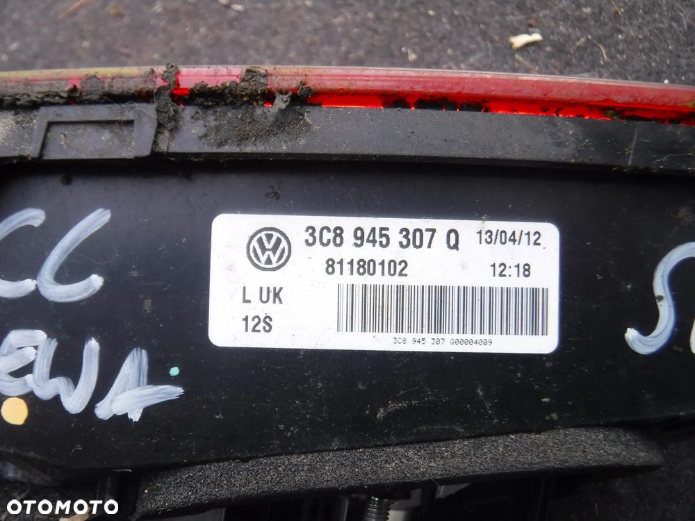 VW  CC 12-16 passat cc lift lampa tyl led prawa lewa w klape 3C8945308Q 3C8945307Q - 10