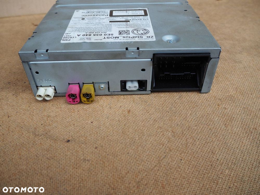 radio czytnik sd mmi skoda octavia iii 5e0035840a panasonic - 3