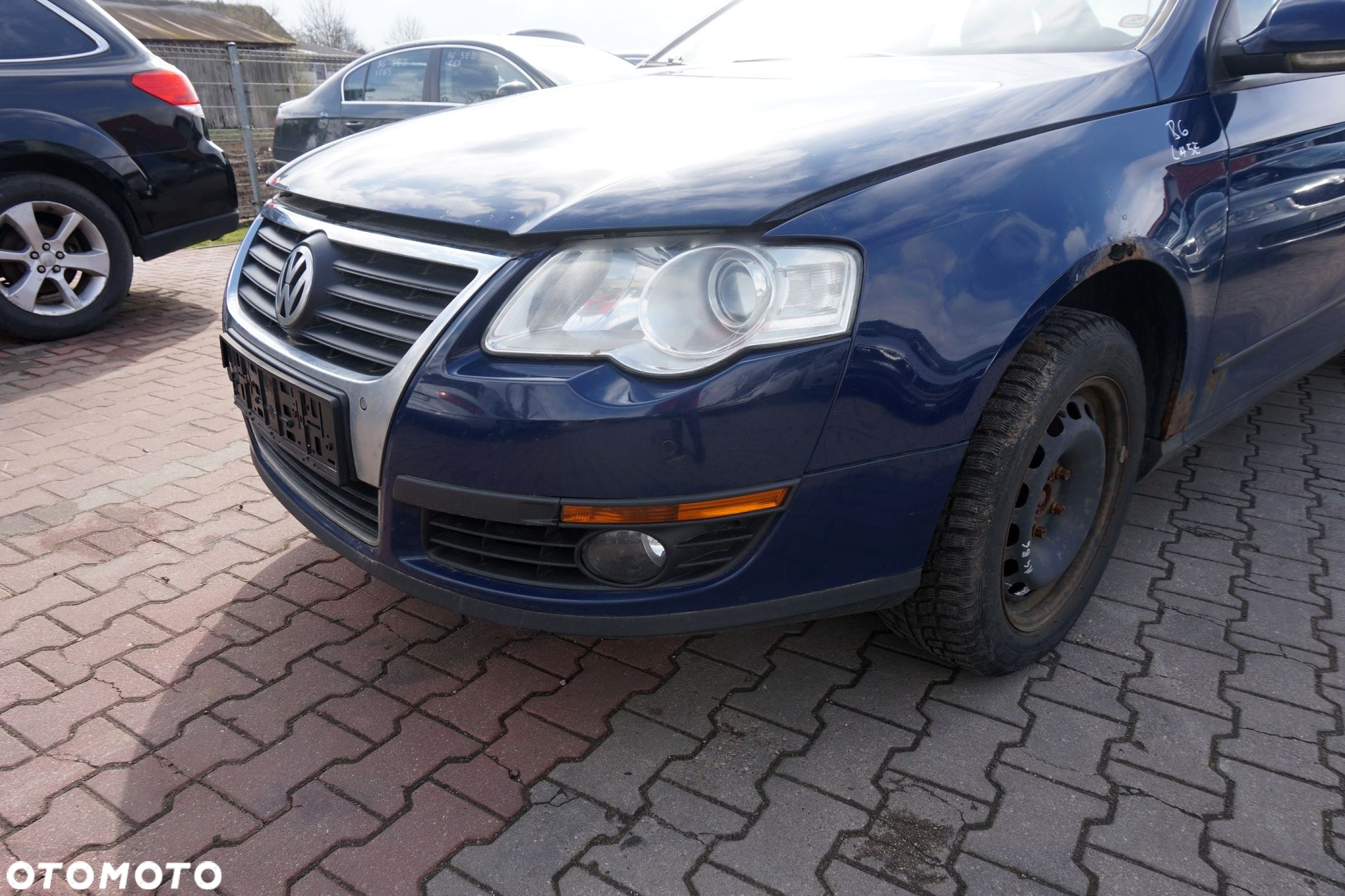MASKA ZDERZAK BŁOTNIKI LAMPY PASSAT B6 LA5E PDC VOLKSWAGEN 2005-2010 GRANATOWY PRZÓD KOMPLETNY - 8