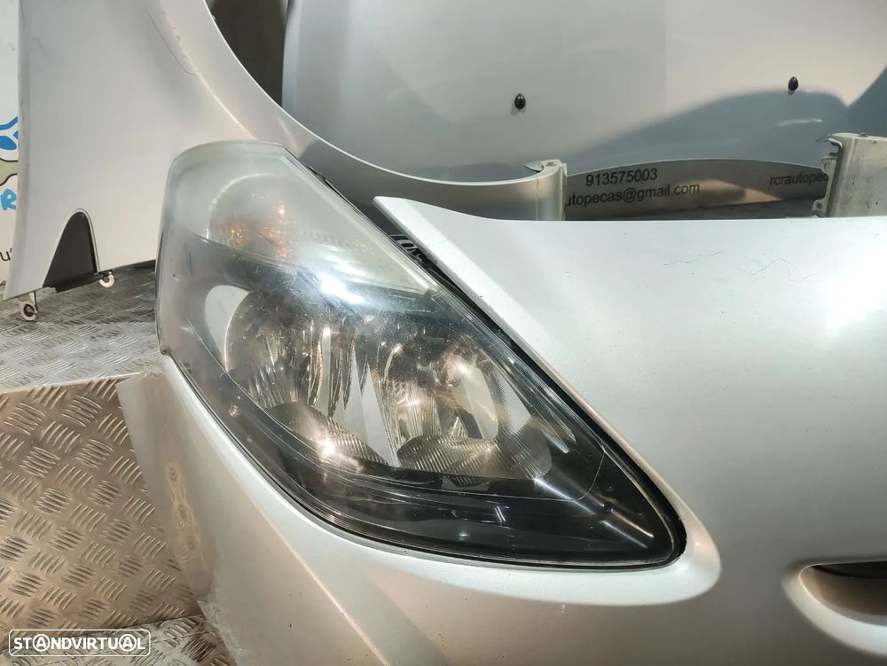 Frente Completa Renault Clio 3 Cinza - Mk3 Fase 2 - Parachoques | Farol | Simbolo | Guarda Lamas | Capo | Capot | Parachoque | Frontal | Guarda Lama | Farol | Radiador | Ventilador | Fibra - 14