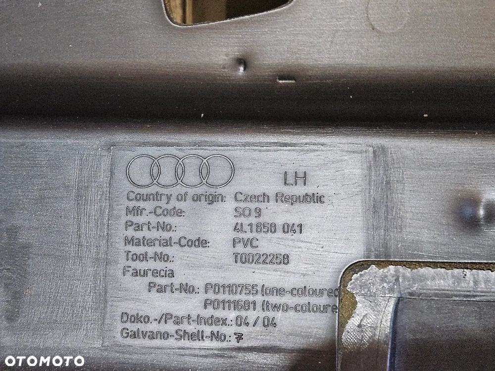 AUDI Q7 05-15R DESKA ROZDZIELCZA KONSOLA ANTRACYT - 6