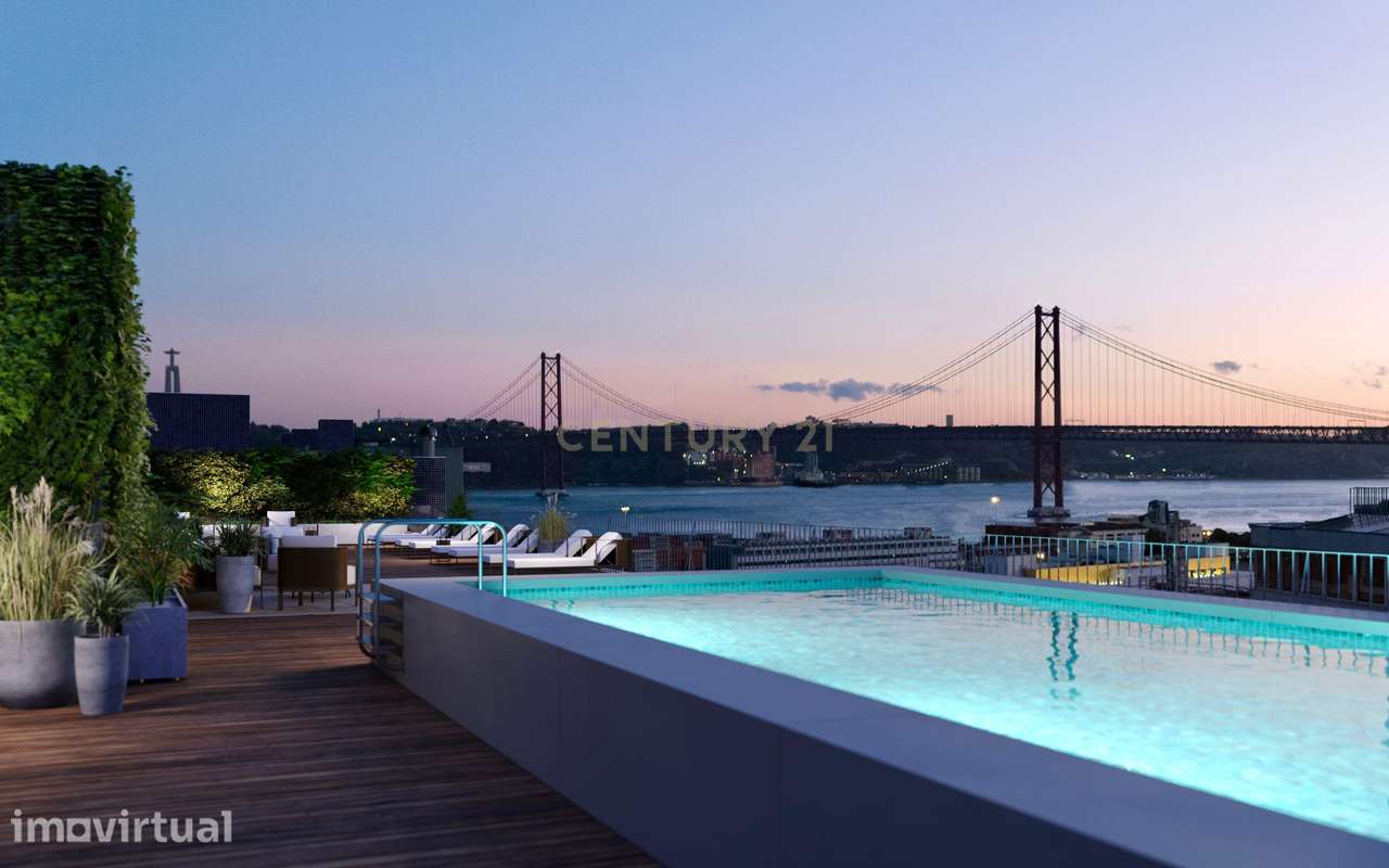 Luxuosa T2+1 em Estrela, Lisboa com Vista Panorâmica - Grande imagem: 4/16