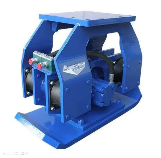 Placa compactoare, placa vibrocompactoare pentru excavator, buldoexcavator - 2