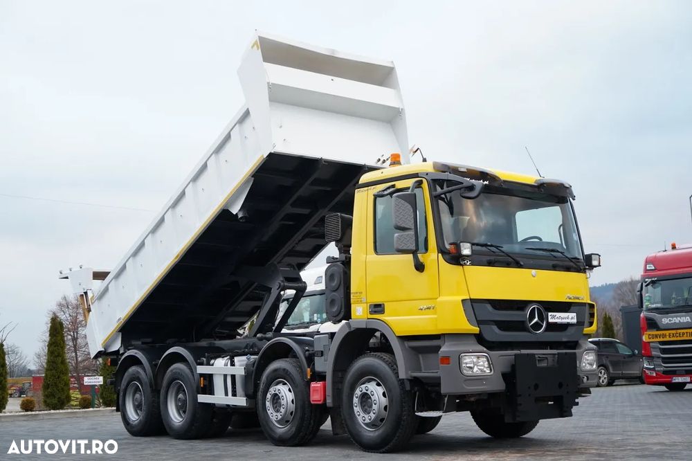 Mercedes-Benz ACTROS 4141 / 8x4 / CAROSERIE INTERSCHIMBABILĂ BDF / BASCULĂ BĂTĂȚI / BANCĂ HIDRODOXICĂ / CLAPETĂ HIDRODOXICĂ / EPS + AMBREIAJ - 4