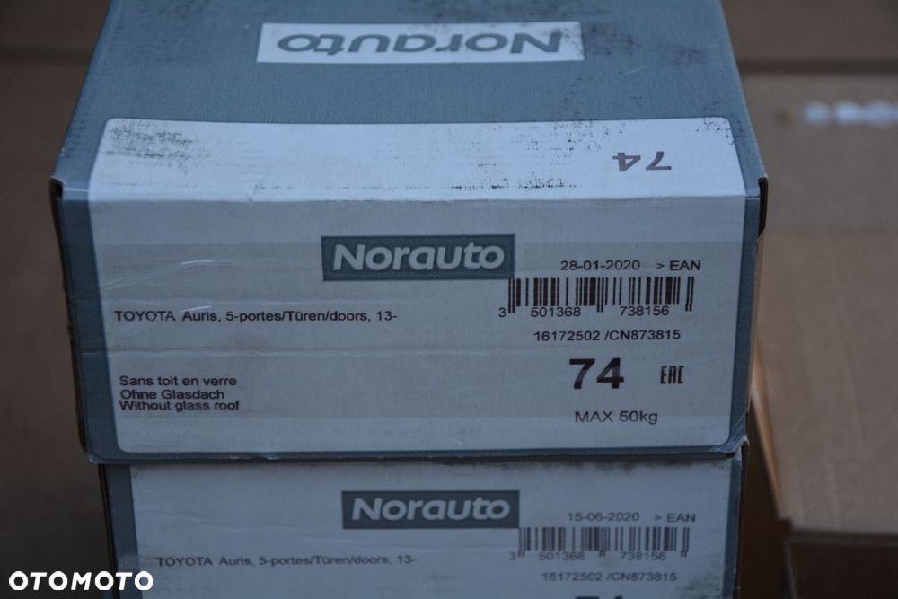 Toyota Auris 2013 - bagażnik dachowy Norauto NOWY KLucz - 4