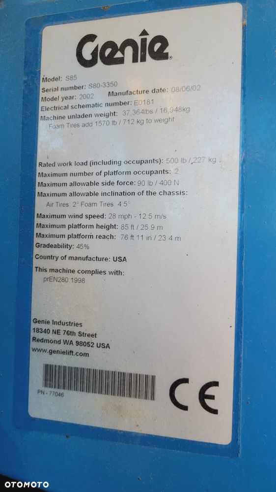 Genie S-85 - 13
