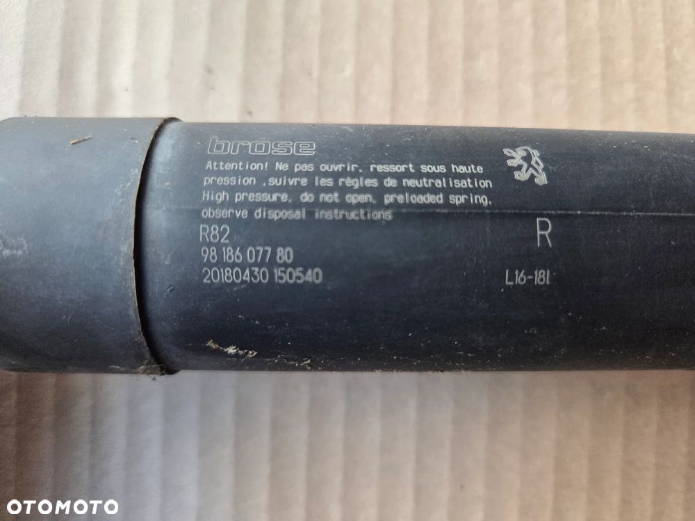 Siłownik teleskop klapy bagażnika elektryczny Peugeot 508 II SW LEWY PRAWY - 5