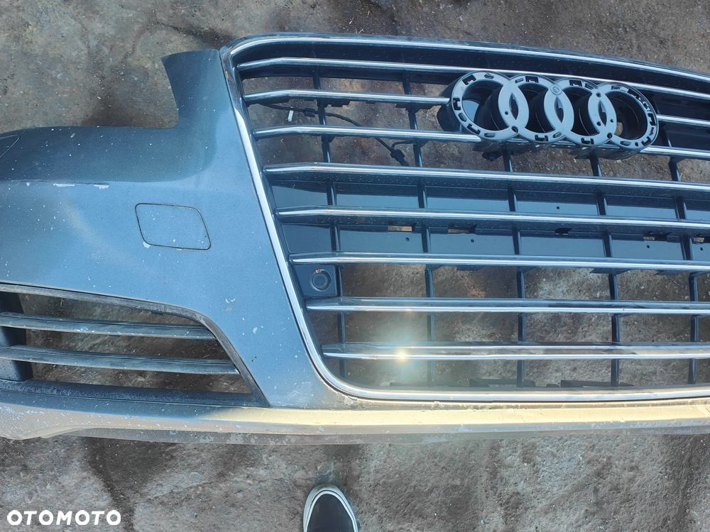 AUDI A8 D4 14r ZDERZAK PRZÓD PRZEDNI GRILL LX7R - 3