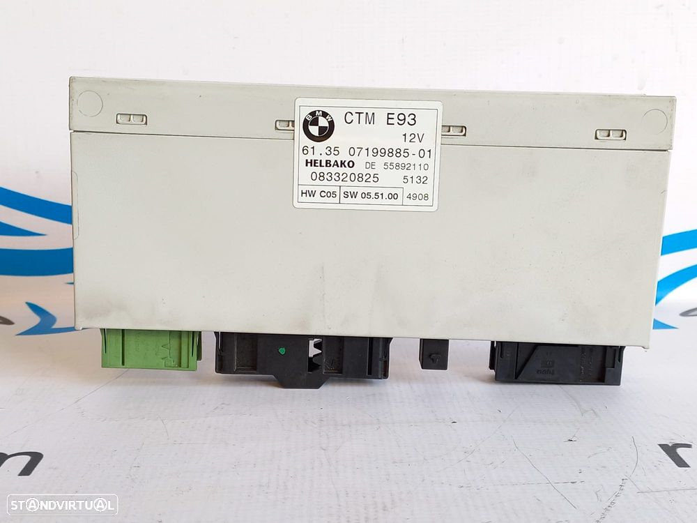 CENTRALINA ECU TEJADILHO DESCAPOTAVEL ROOF SUNROOF 7199885 61350719988501 719988501 BMW SERIE 3 E93 320i CABRIO - 4