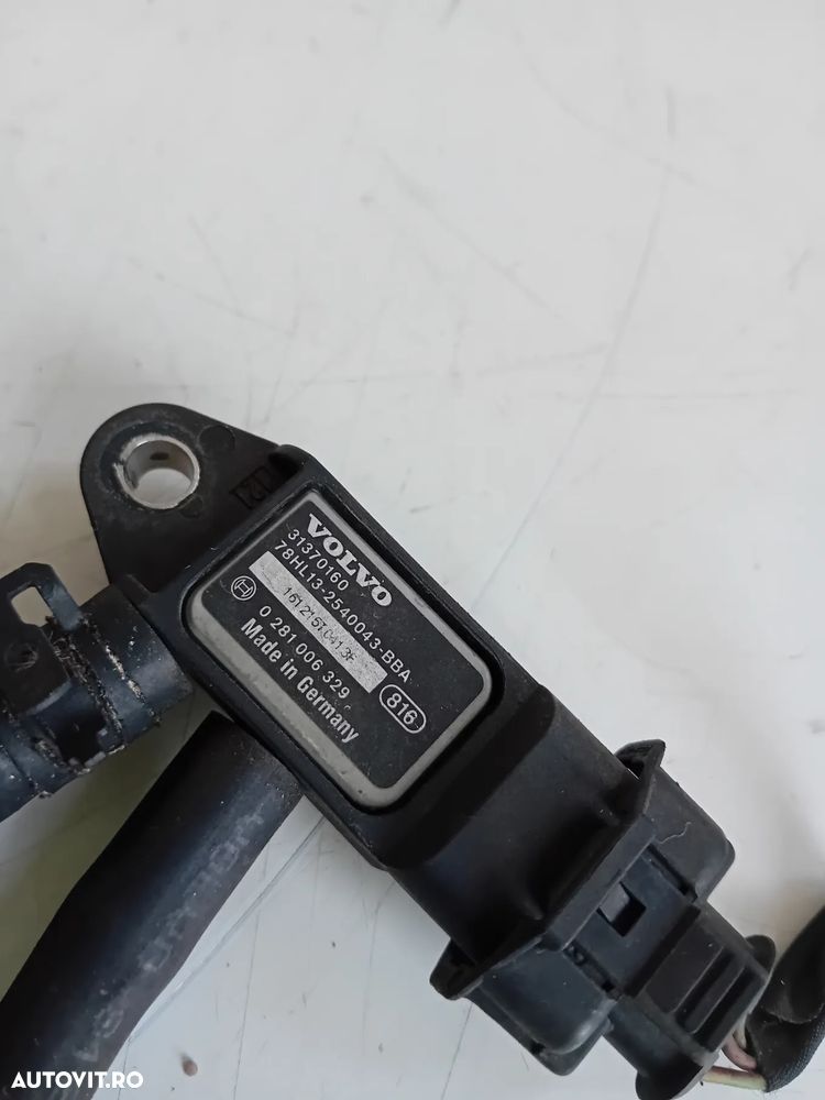 Senzor Presiune Gaze Volvo XC90 XC60 S90 V90 V70 S60 S40 2.0 D euro 6 Cod 31370160 - 1