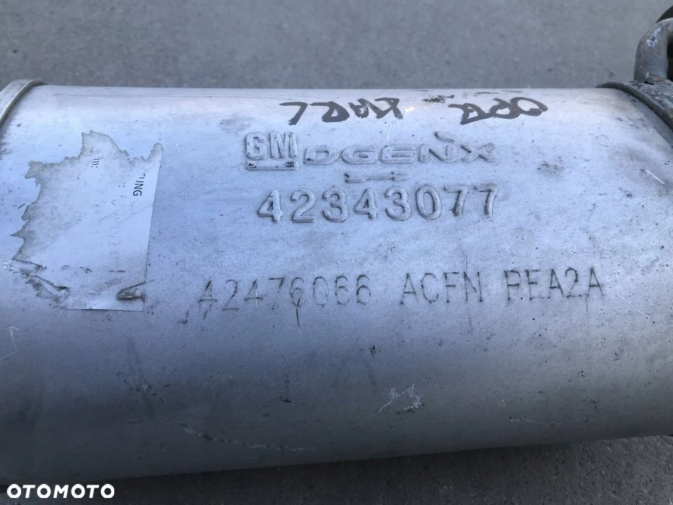 Wydech Opel Karl 1.0b benzyna tłumik środkowy 42343077 42476066 - 4