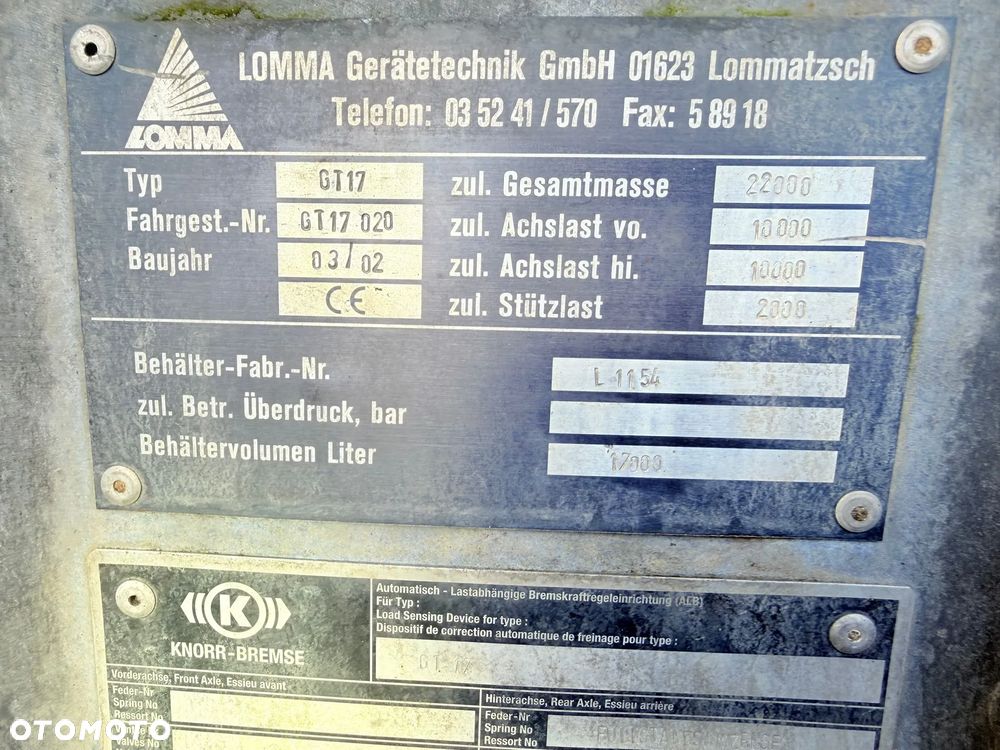 Inny LOMMA GT 17 - 18