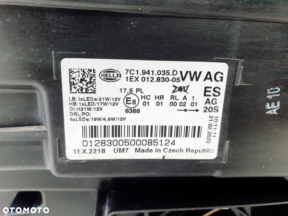 VW CRAFTER 2 II 7C1 MAN TGE 16r+ LEWA LAMPA PRZÓD FULL LED ORY EU !!! - 11