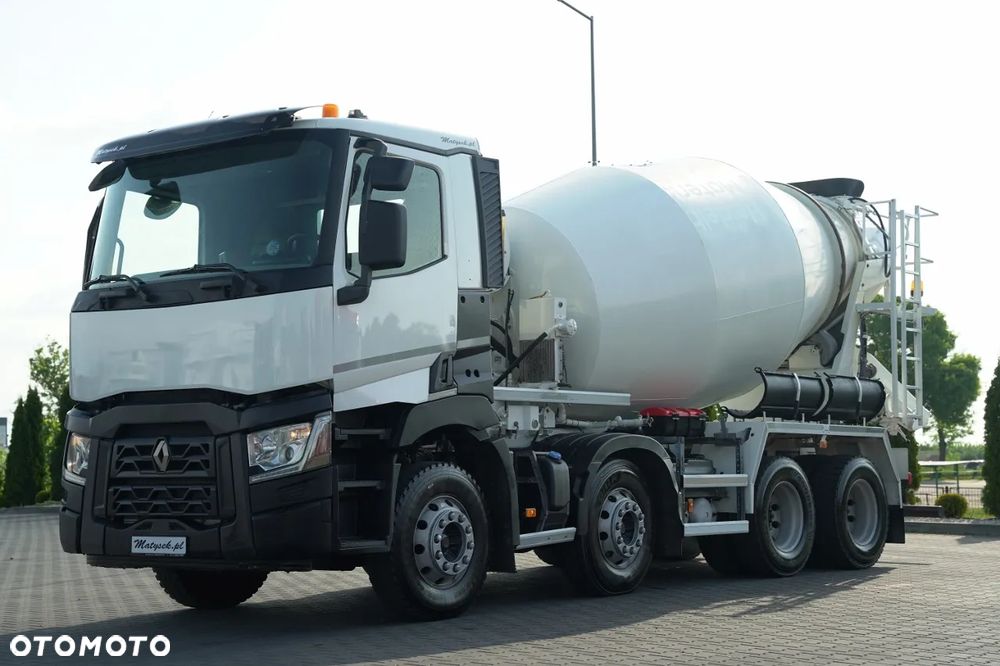 Renault C 430 XLOAD / 8X4 / BETONOMIESZARKA  / GRUSZKA 9.1 M3 / ALUFELGI / EURO 6 / - 2
