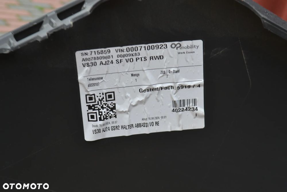 MERCEDES SPRINTER W907 W910  Zderzak Przód Przedni Przod PDC Czujniki Parkowania NOWY - 10