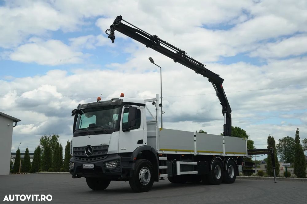 Mercedes-Benz AROCS 2636 / 6x4 / 7.6 M LIVRARE + HIAB 188 B-3 HDS / PODEA RESISTENTĂ / RADIOCOMANDĂ / ROTATOARE / EURO 6 - 2