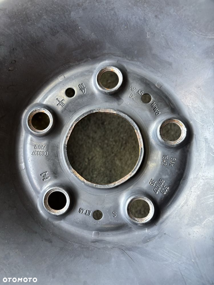 5x112 6J16 ET48 57,1 volkswagen felga stalowa skoda audi seat - 6