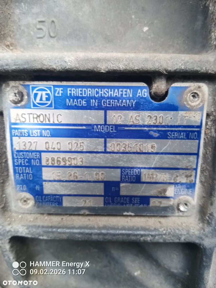 Skrzynia Biegów ZF AStronic 12AS2301 IT 15.86-1.00 - 2