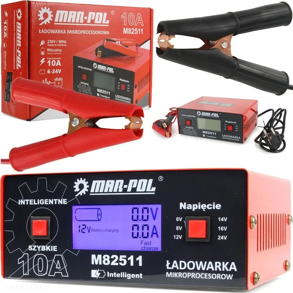 Prostownik akumulatorowy Mar-pol M82511 10 A - 1