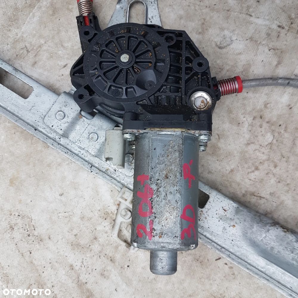 podnośnik zamek mechanizm silniczek linka podnoszenia szyby peugeot 206 + plus - 5