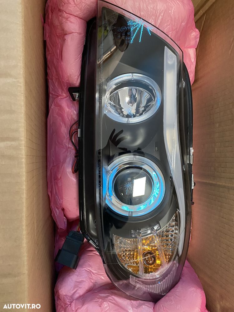 SET Faruri Tuning cu lupa si angel eyes pentru BMW E90,E91 - 4