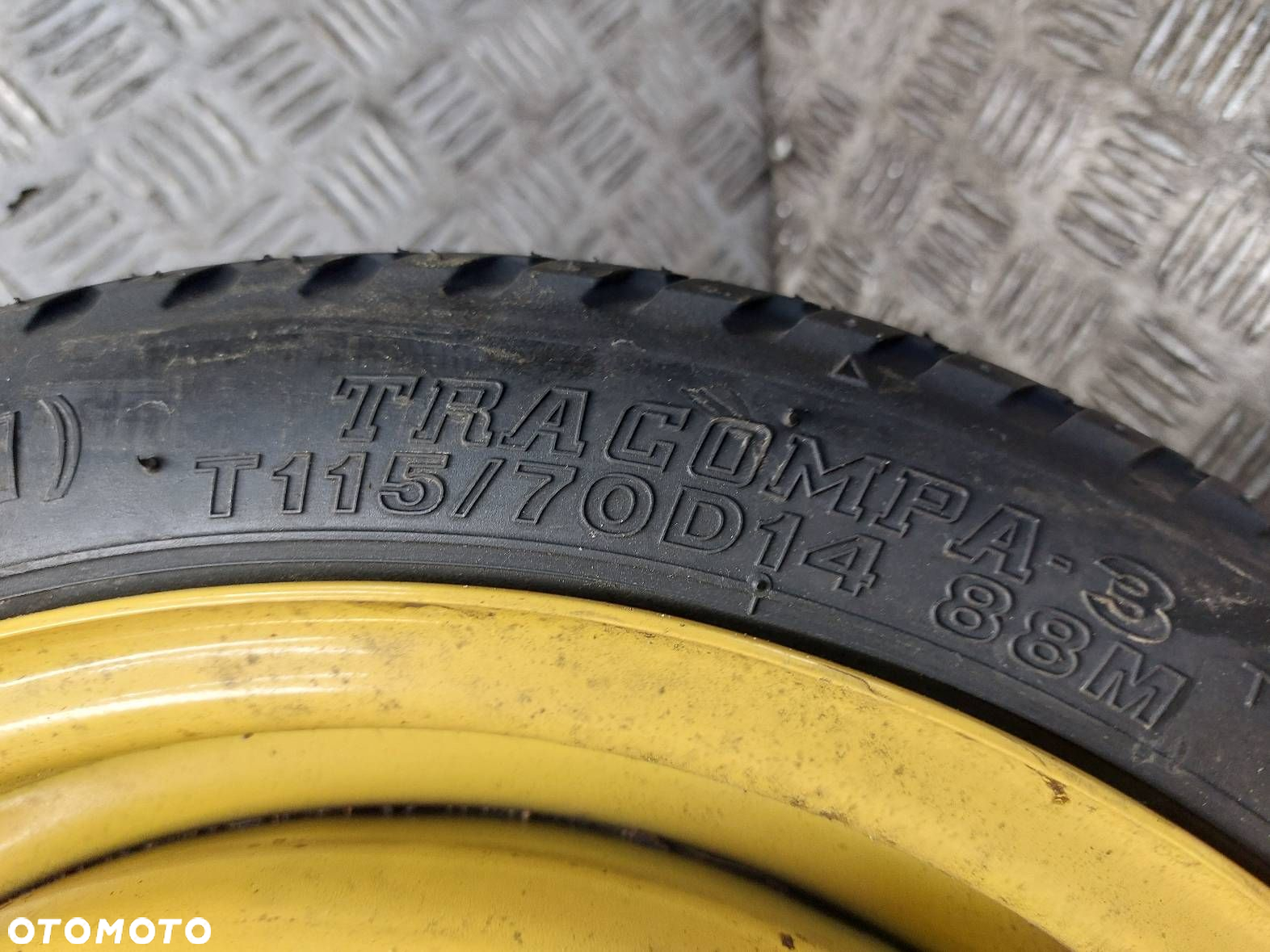 KOŁO FELGA OPONA DOJAZDÓWKA 4X100 4Jx14 FI56,1 115/70R14 HONDA CITY IV - 3
