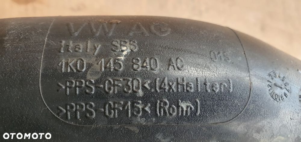 Przewód wąż rura intercoolera VW Tiguan I Lift 2.0 TDI 1K0145840AC 1K0145828T - 7