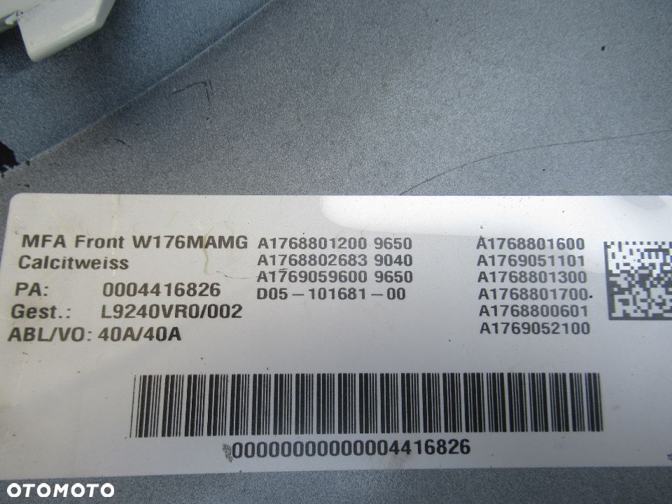 ZDERZAK PRZÓD PRZEDNI MERCEDES A-KLASA W176 AMG LIFT 2015-2018 - 7