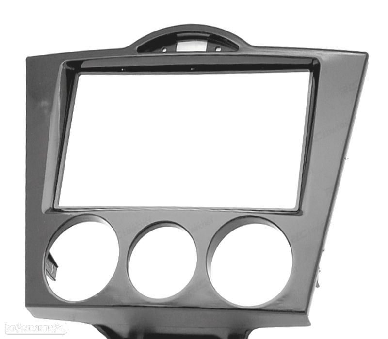 MOLDURA ADAPTADOR PRETO BRILHANTE PARA RADIO 2-DIN PARA MAZDA RX-8 03-08 AIRE ACONDICIONADO MANUAL - 4