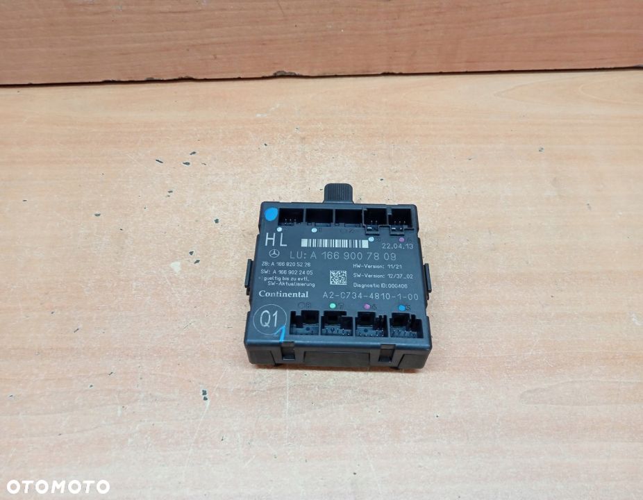 MODUŁ STEROWNIK DRZWI MERCEDES GL X166 A1669007809 - 1