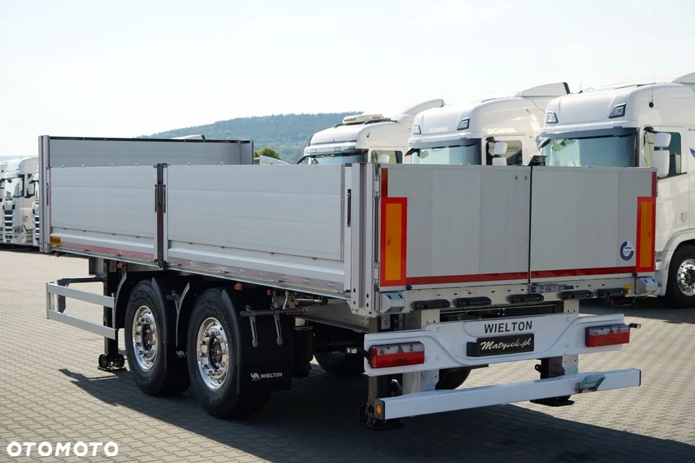 Wielton PRZYCZEPA BURTOWA / DO BUDOWLANKI / NOWA / DOSTĘPNA OD RĘKI / WAGA: 3800 KG / ALUFELGI - 4