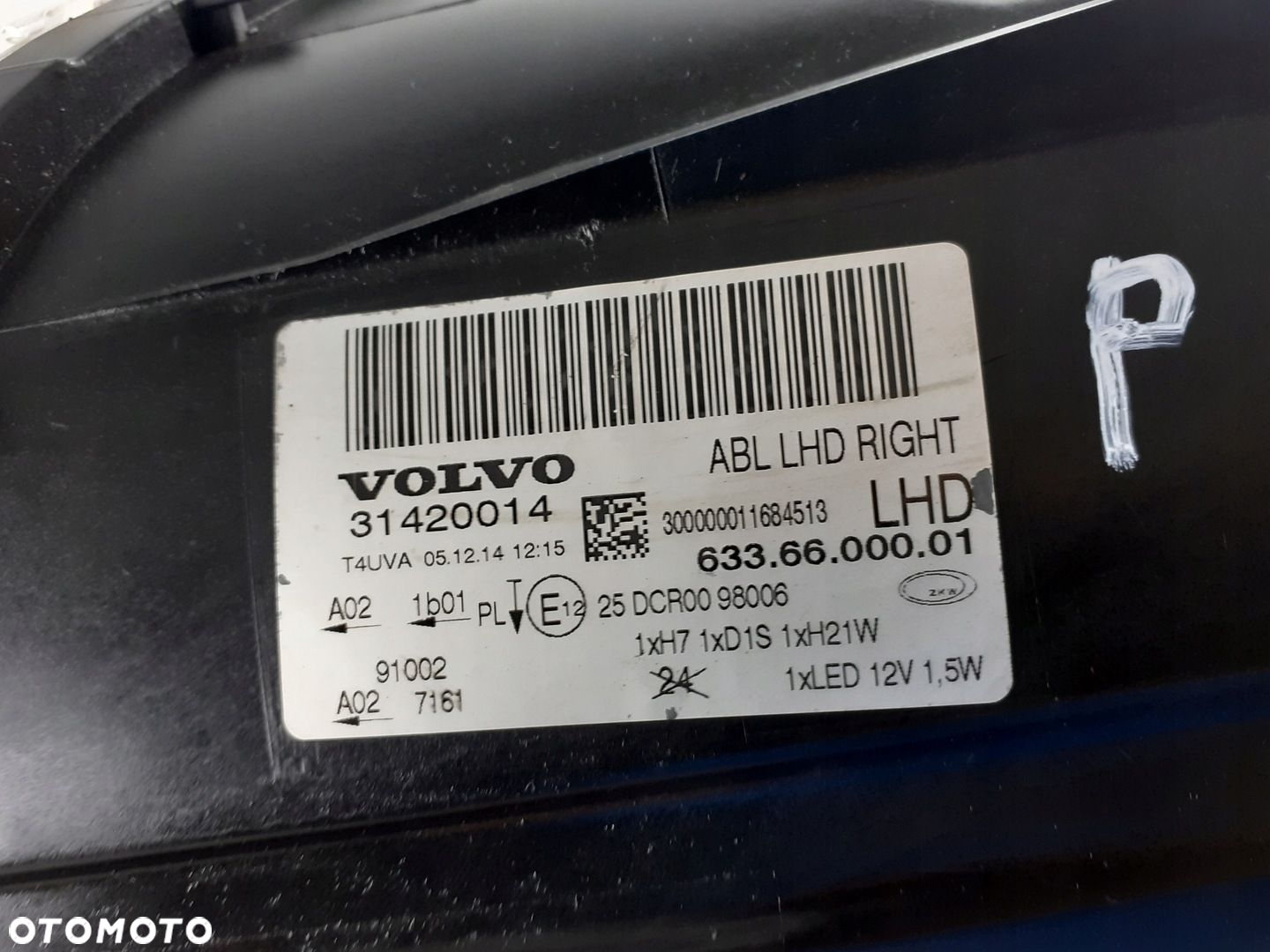 Lampa prawa przód Volvo V70 S80 bi-xenon skr 13-16 - 10