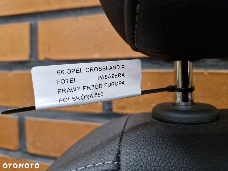 opel crossland x fotel pasażera prawy przód europa półskóra - 6