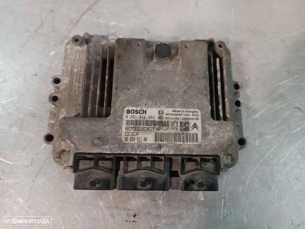 CENTRALINA DO MOTOR CITROEN JUMPY / PEUGEOT EXPERT / FIAT SCUDO 1.6HDI 0281012982 9665091180 - 1