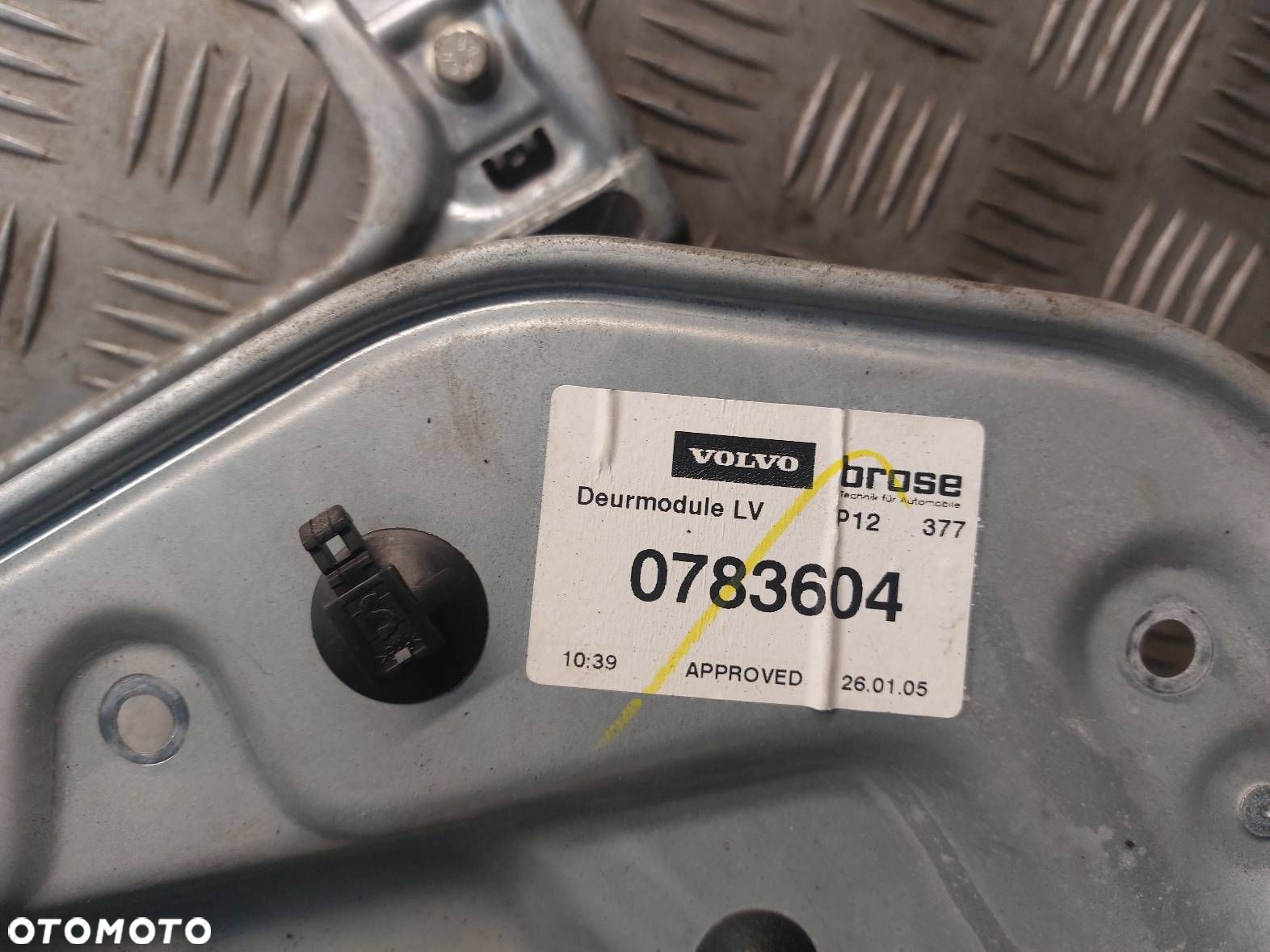 MECHANIZM SZYBY LEWY PRZÓD VOLVO V50 I 8679080-LH 30737675 8651207 - 5